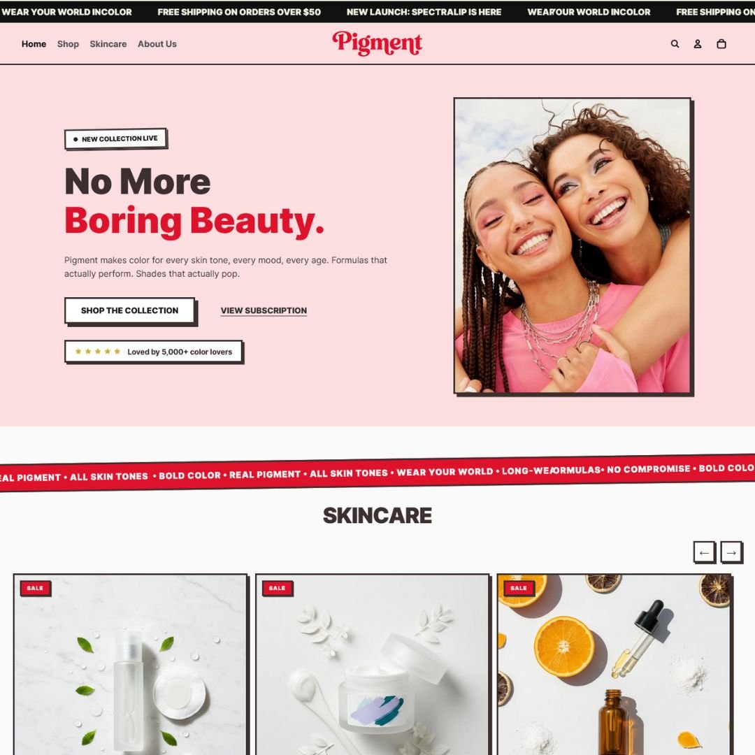 E-commerce store design